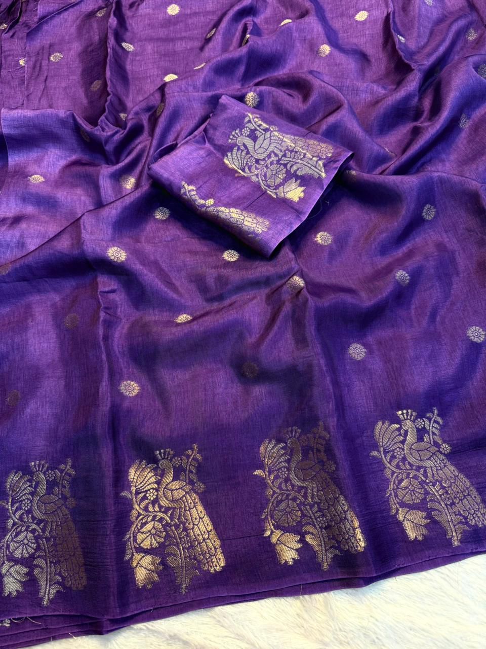 Peacock Musline silk