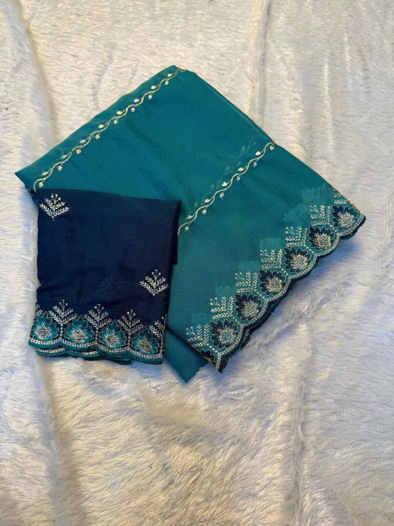 Partywear Georgette Crepe