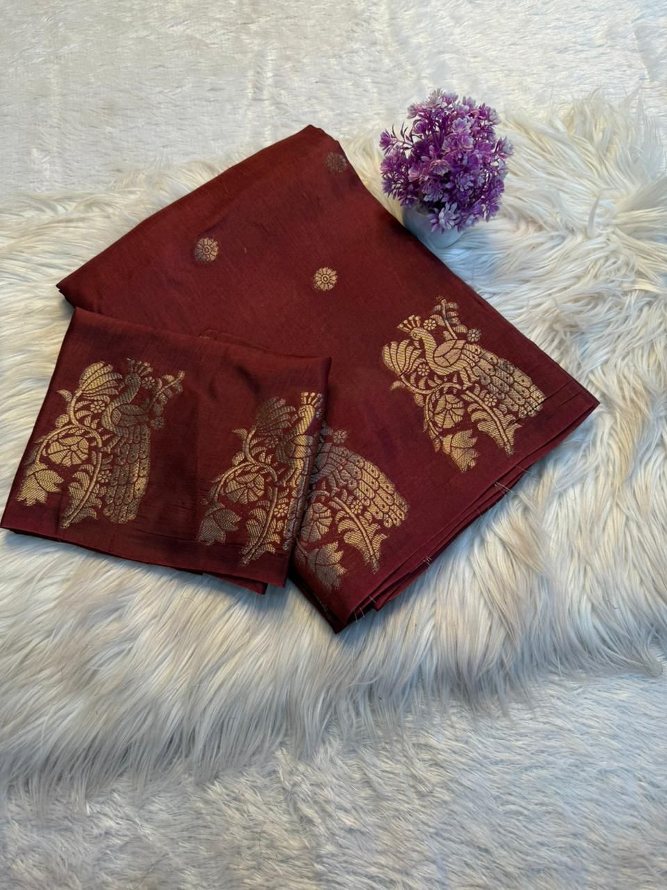 Peacock Musline silk