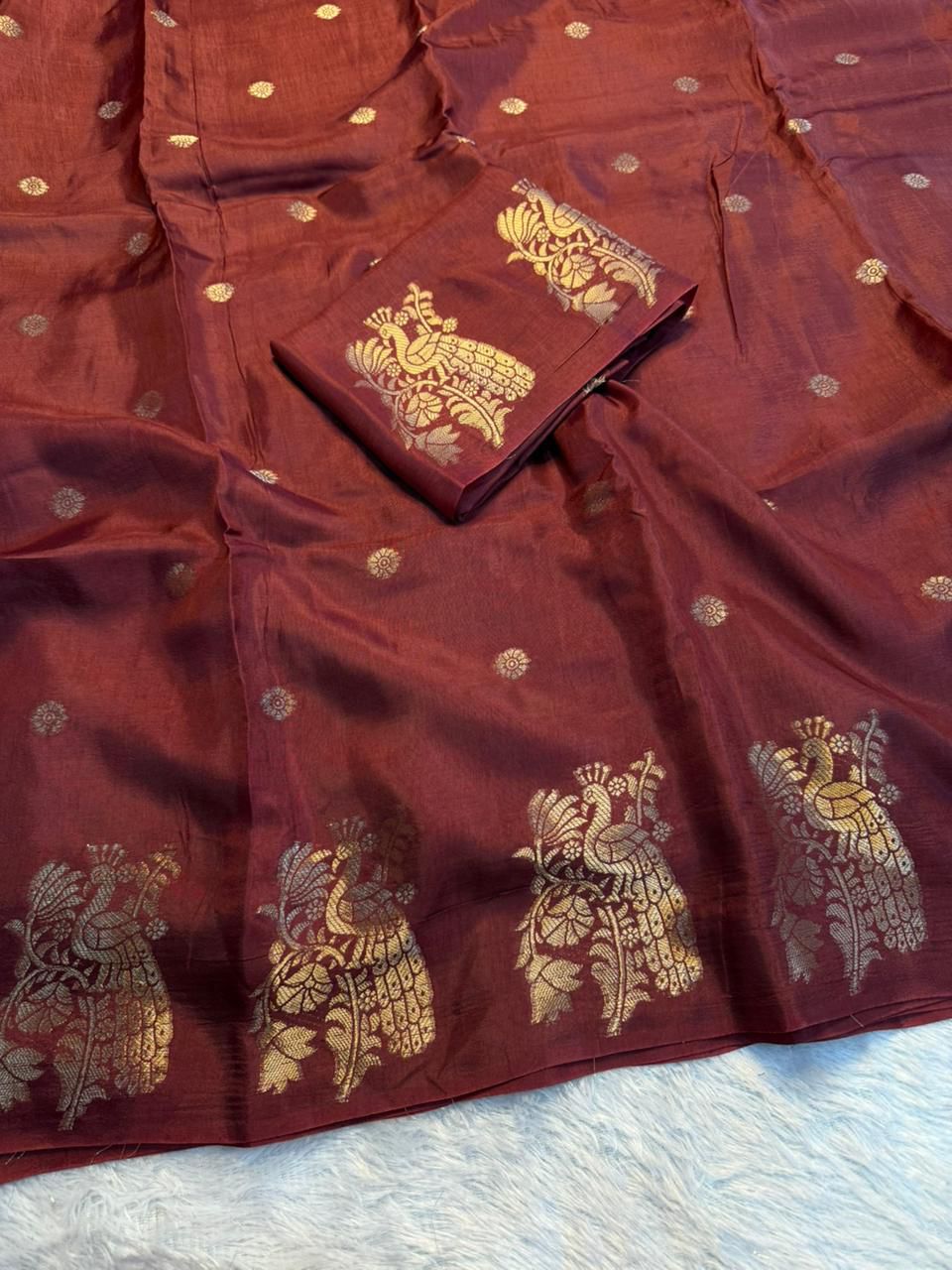 Peacock Musline silk