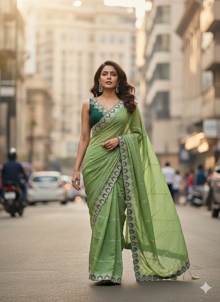 Partywear Georgette Crepe
