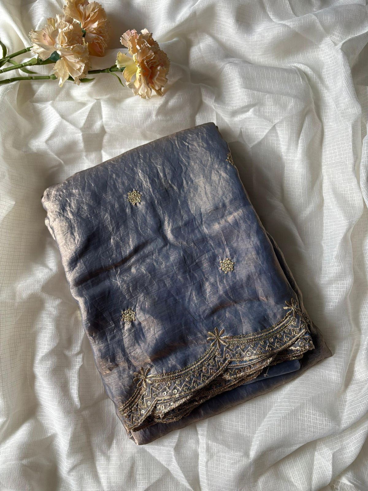 Partywear Metallic Saree