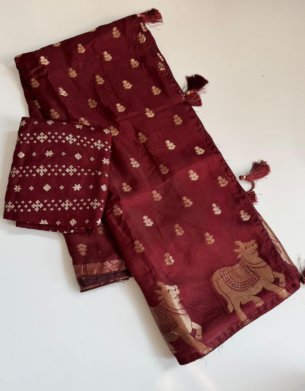 Pichwai Dola Silk