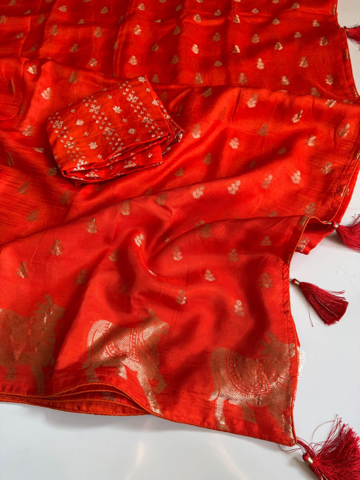 Pichwai Dola Silk