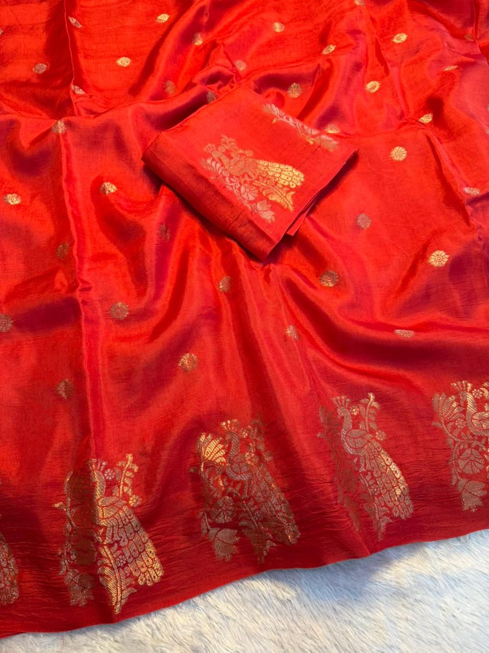 Peacock Musline silk