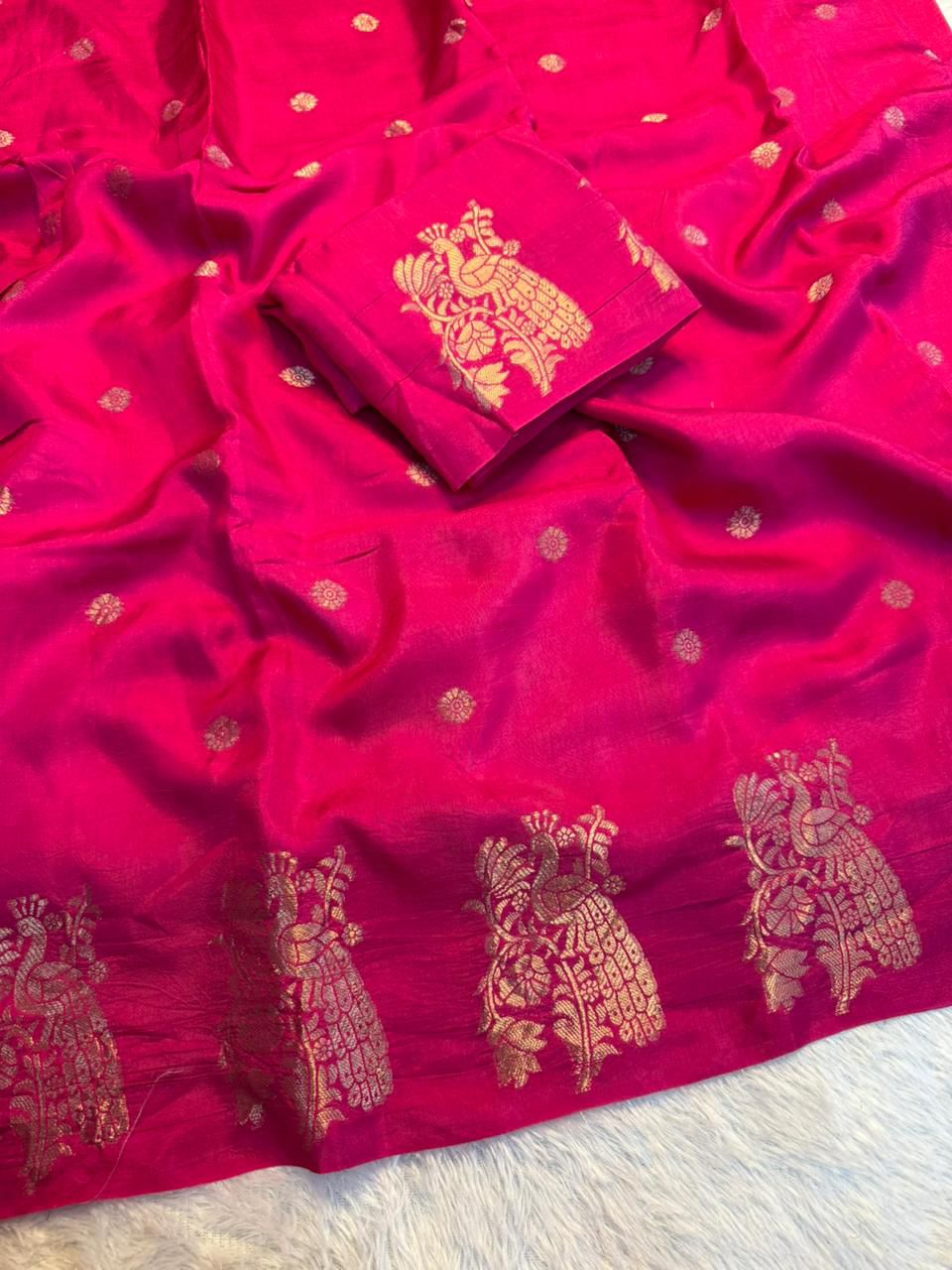 Peacock Musline silk