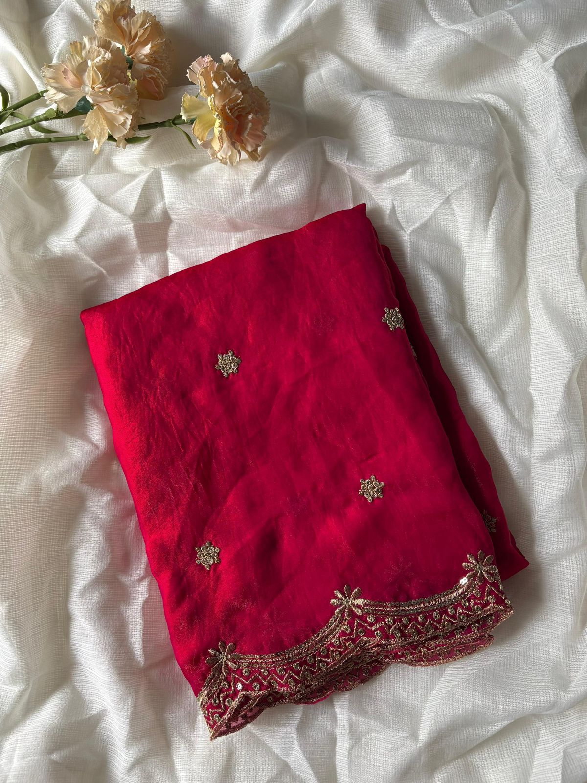 Partywear Metallic Saree