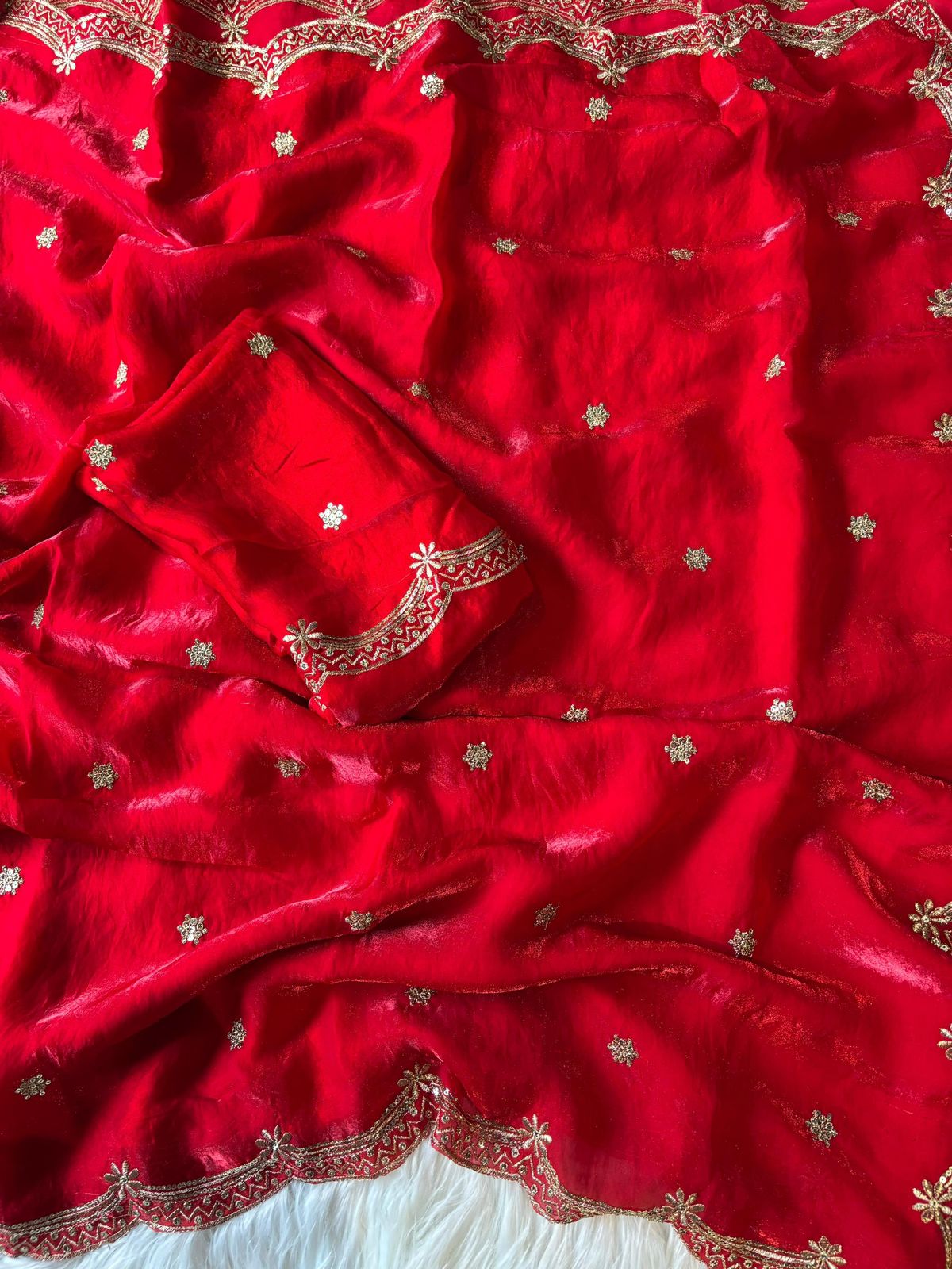 Partywear Metallic Saree
