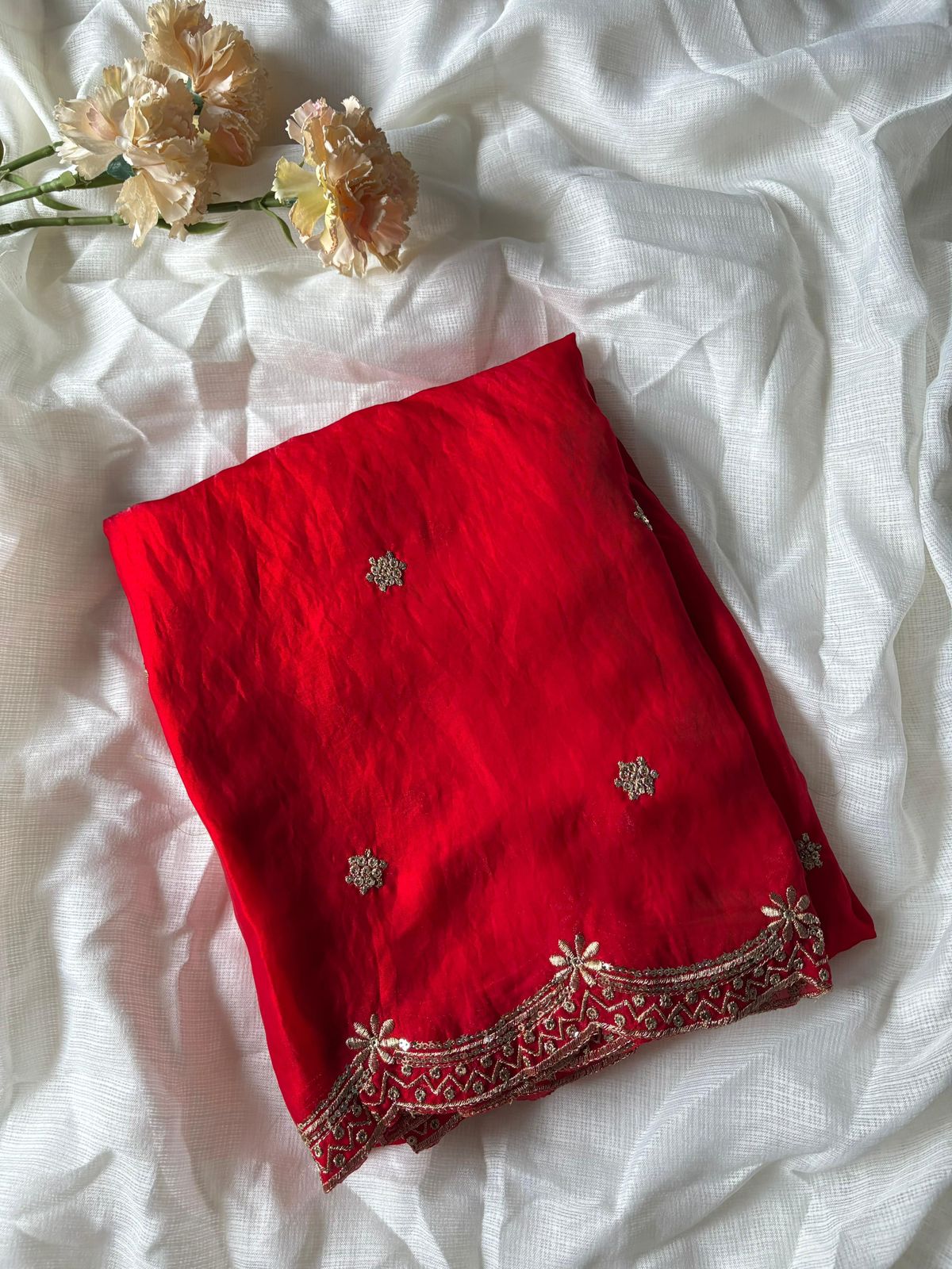 Partywear Metallic Saree